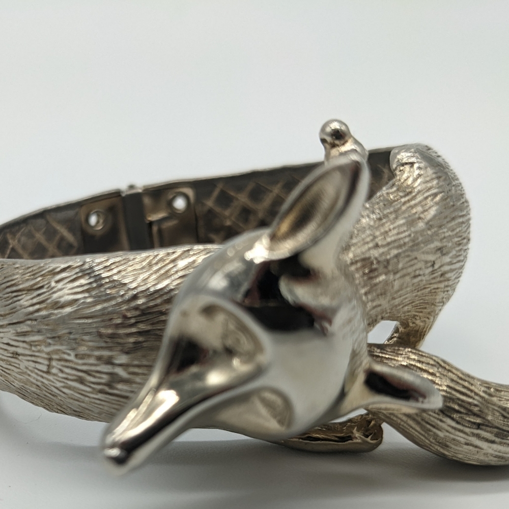 1950's Antique CastleCliff Fox Clamper Cuff Bracelet
